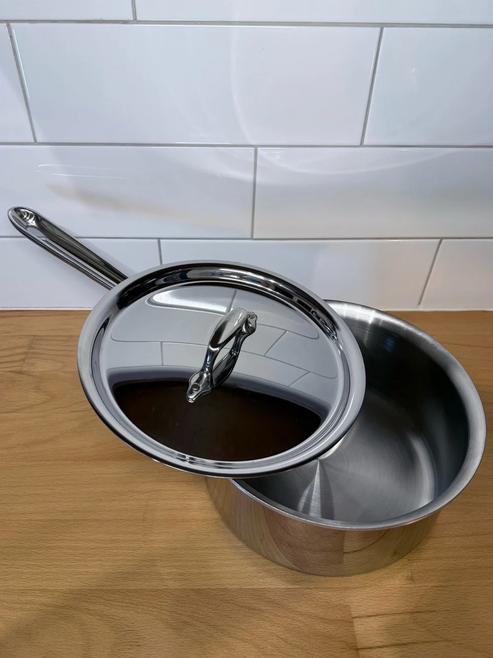 All-Clad D3 Stainless Steel 3 Qt. Saucepan with Lid | Brand NEW, Never USED